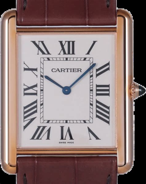 cartier tank louis brown|pre owned cartier tank louis.